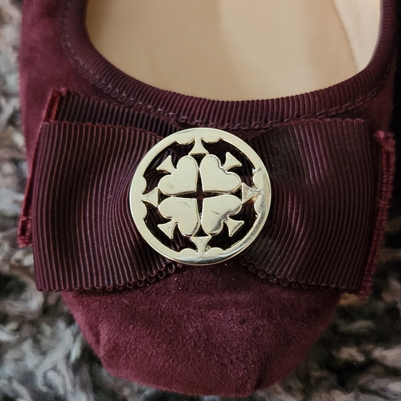 Kate spade burgundy suede flats - Picture 6 of 6